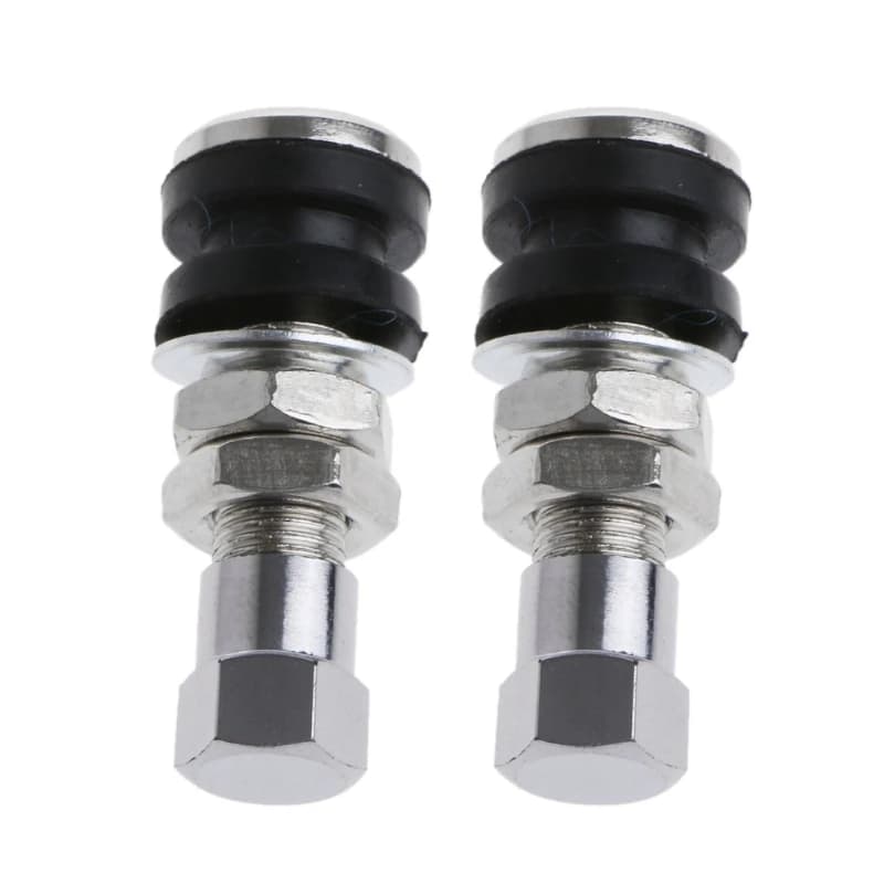 1 Pair Rotella della gomma della Valvola Tubeless No Tubo Stelo Moto Auto Moto ATV Bicicletta