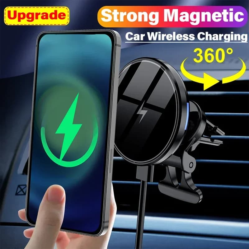Car Wireless Charger Magnetic Support for iPhone 12 13 14 15 Pro Max Mini Air Vent Car Phone Support Fast charging station
