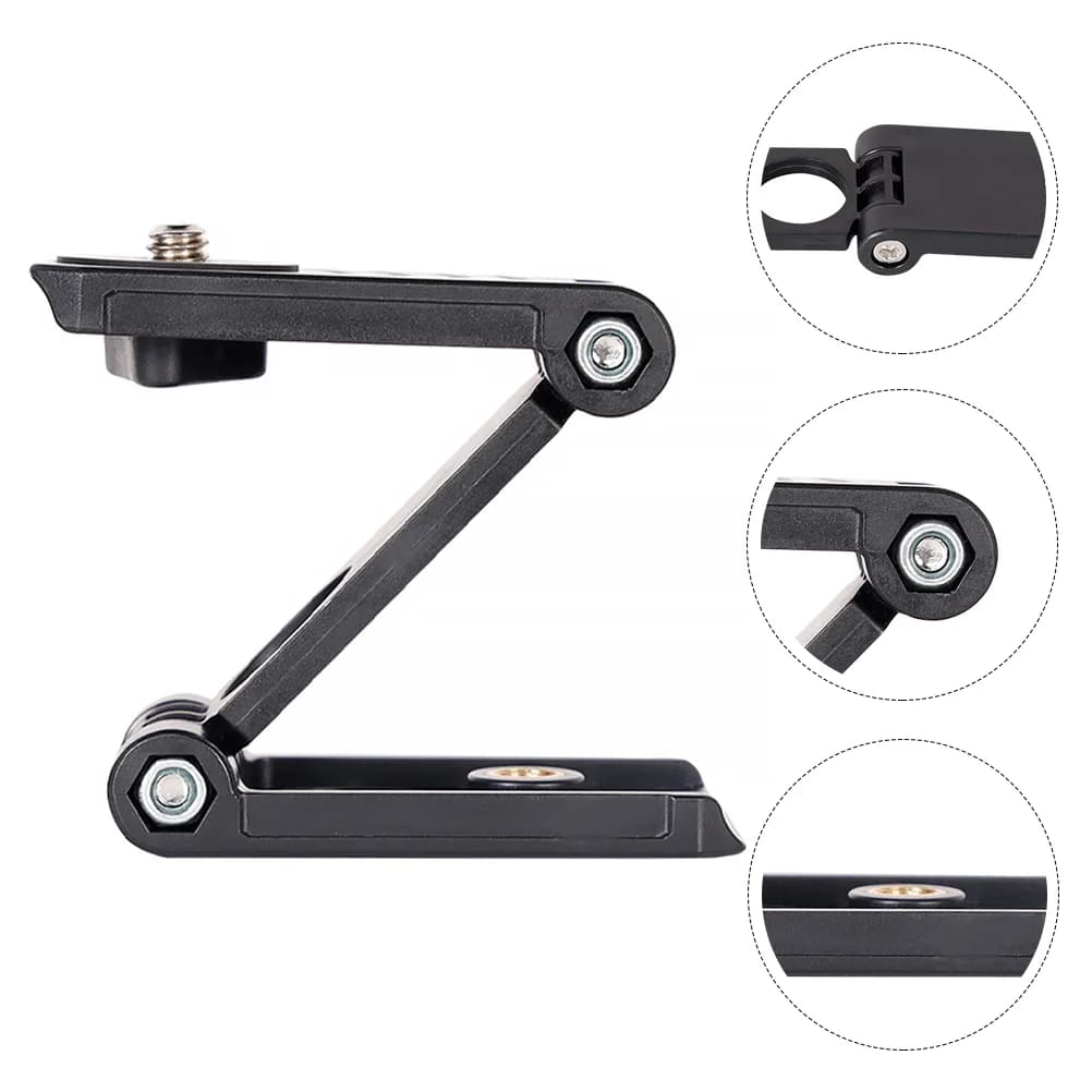Treppiede per videocamera supporto da tavolo di tipo Z per supporto pieghevole con Clip in plastica per telefono cellulare con fotocamera