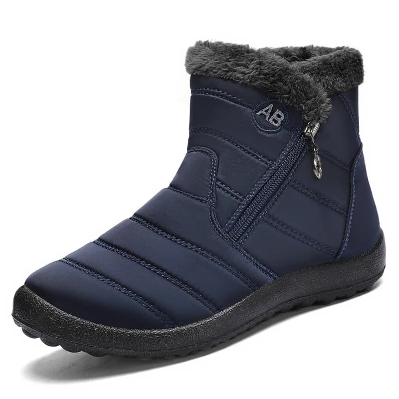 Scarpe invernali in cotone da donna uomo inverno nuovo stile cerniera laterale stivali da neve caldi superiori centrali stivali di cotone spessi leggeri