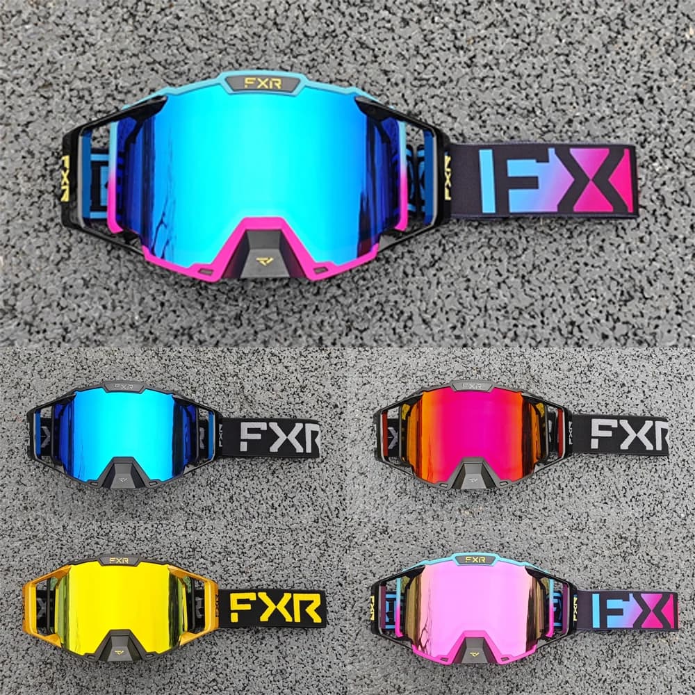 FXR New Motorcycle Glasses Motocross Helmet MX Motorcycle Dirt Bike ATV Ski Outdoor Sports Scooter Off Road Scooter Googles Mask