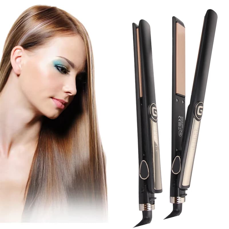 Wholesale Salon 3D Floating Ceramic Panel Fast Heating Hair Straightener 2 in 1 Flat Iron Curler Professional Hair Styling Tool