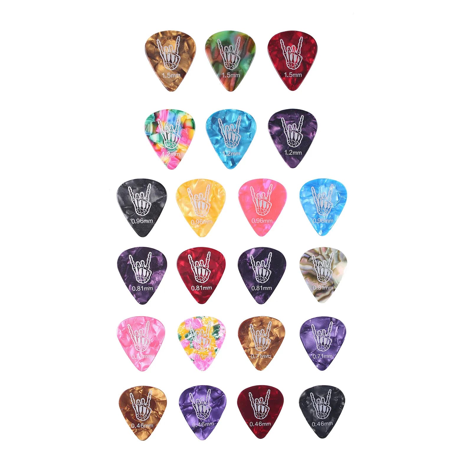 2025 New Portable Guitar Pick Holder Case, Pu Leather Case, Great Gift To Guitar Lover with 22 Picks