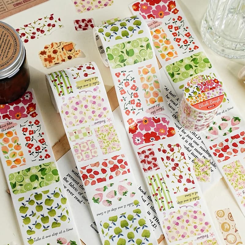 6Styles Poetic Life Theme Tapes Scrapbooking Stickers Material Perfect for Journaling Diy Scrapbooking Supplies