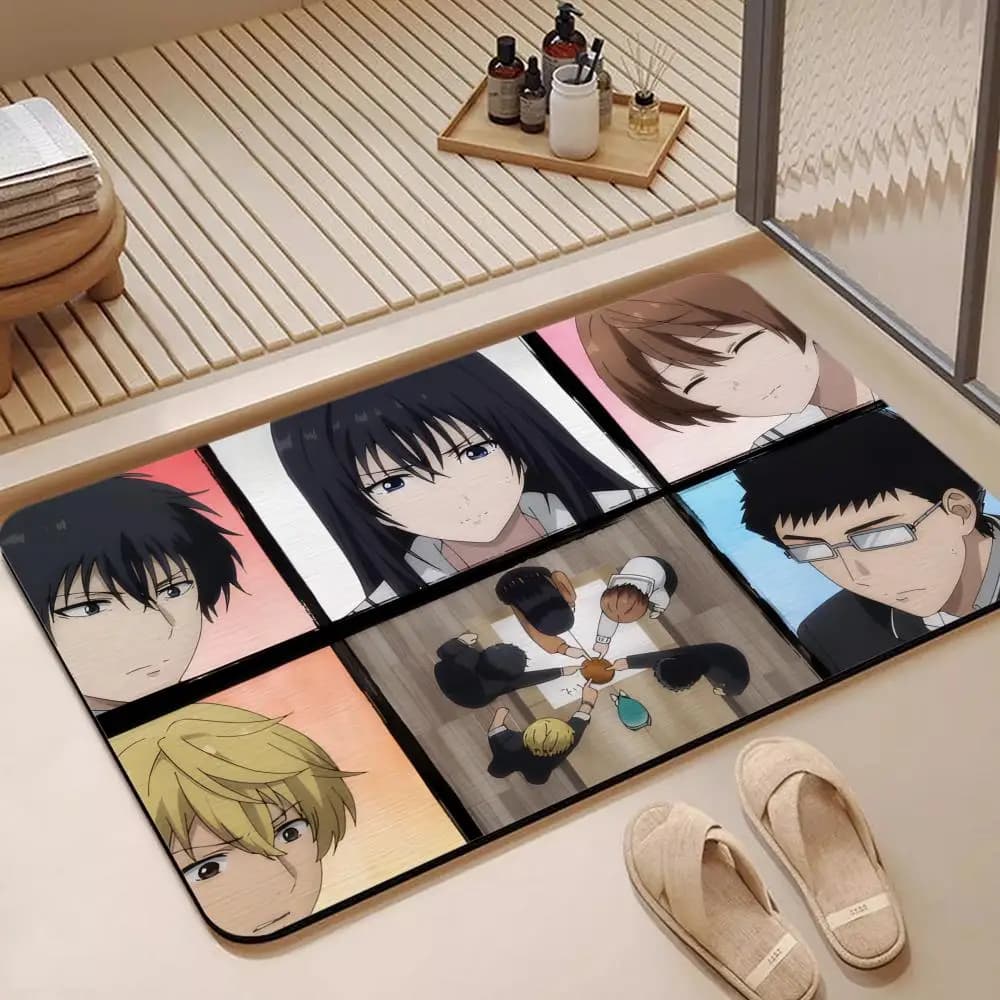 Tappetino da Bagno in Diatomite Anime T-Tomodachi G-Game, Asciugatura Rapida, Assorbente, Tappetino Multiuso