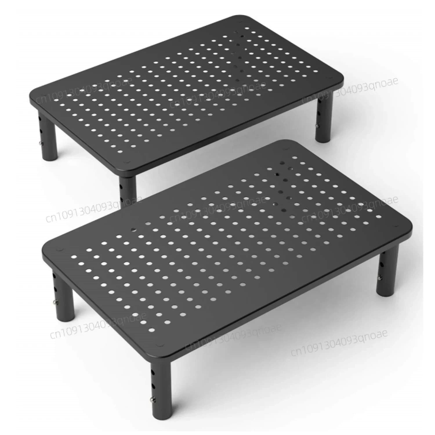 Supports for laptop monitors, racks, robust, stable, metal structure, adjustable height, non-slip rubber, shelf