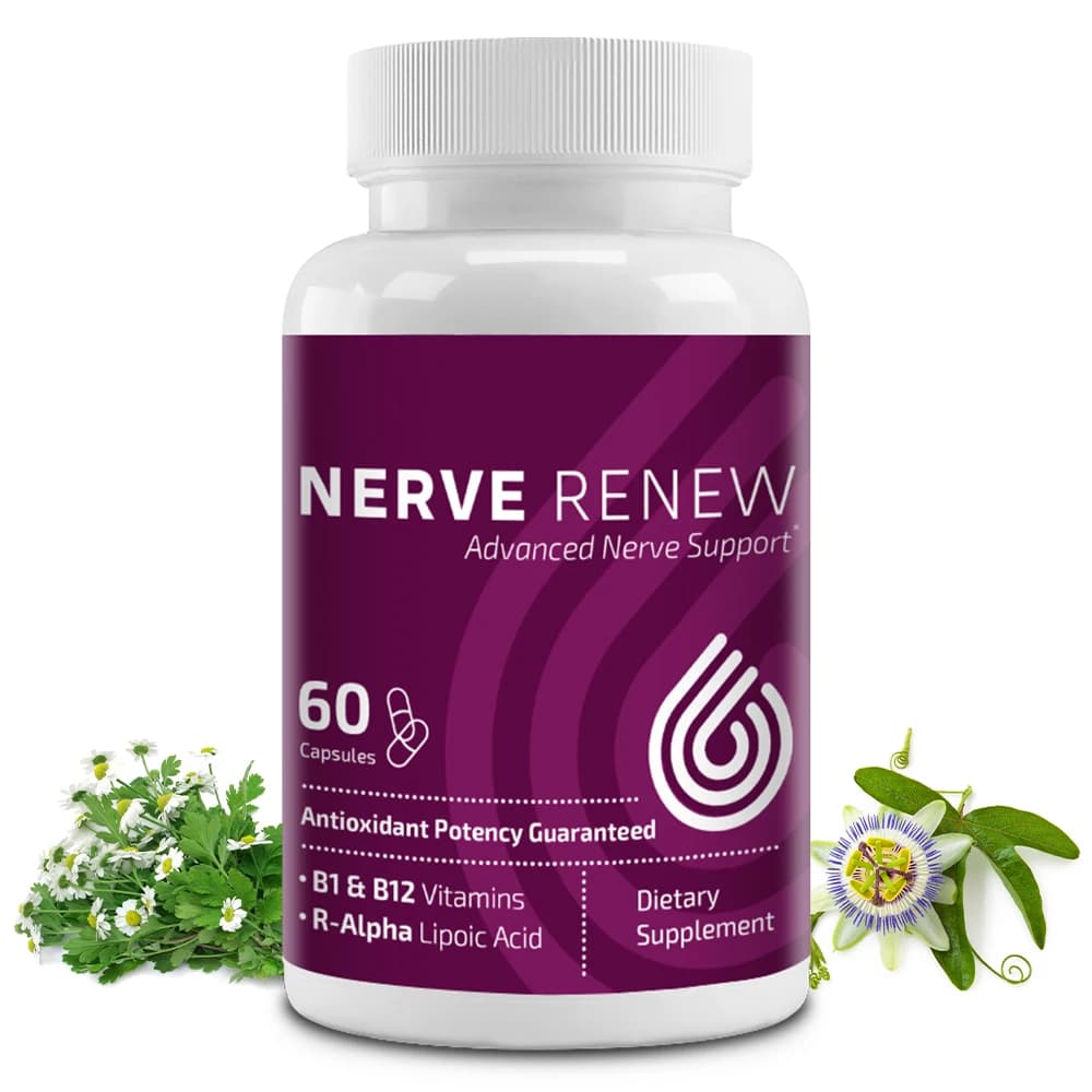 Advanced supplement for Nervous Support - 300mg of R-Alpha Lipoic Acid Stabilized, Vitamin B1, B12, Erbe for a Rapid Action Support