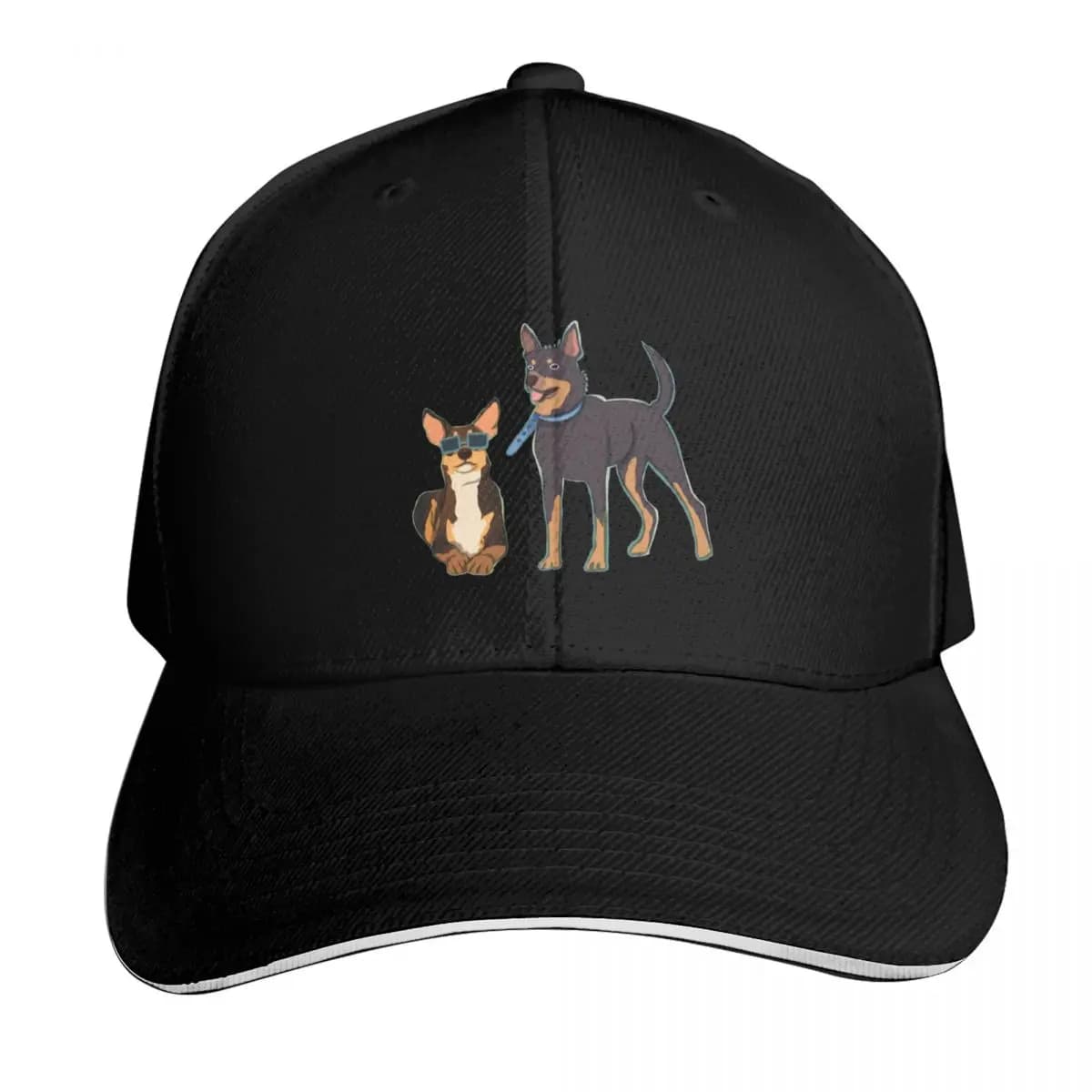 Australian Kelpie - Cute Tan and Black Dog Illustration Pattern Baseball Cap sun hat fishing caps man Women's Beach Visor Men's