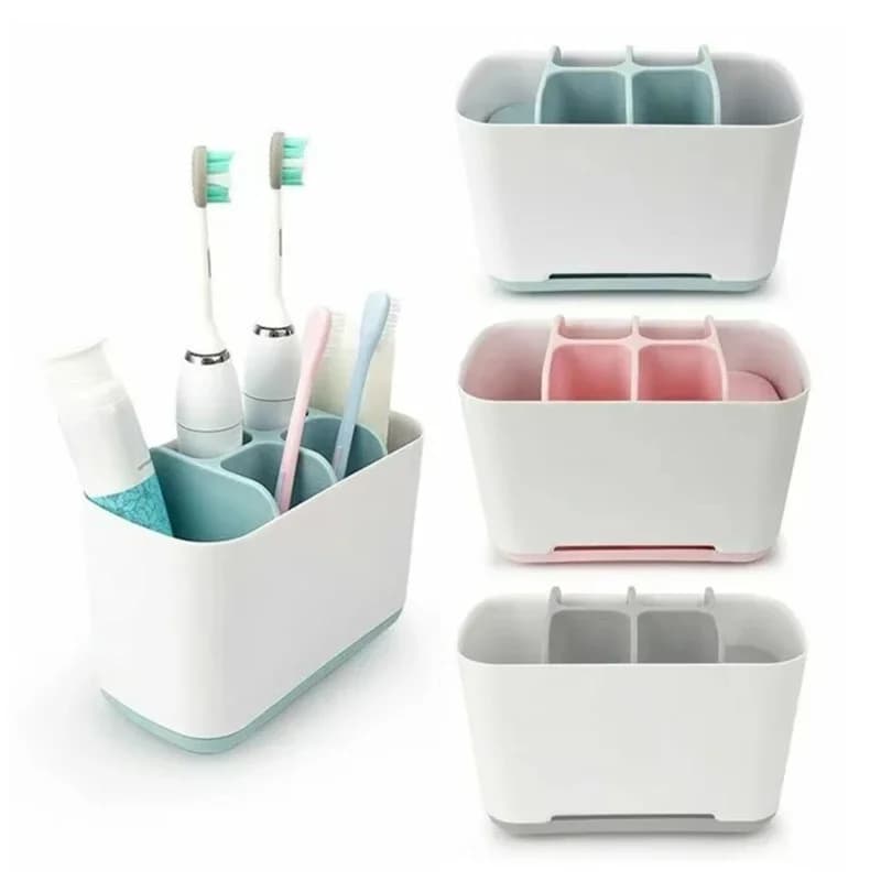 Plastic Electric Toothbrush Holder Bathroom Toothpaste Holder for drawers Grid Organizers for home Stable and drainable