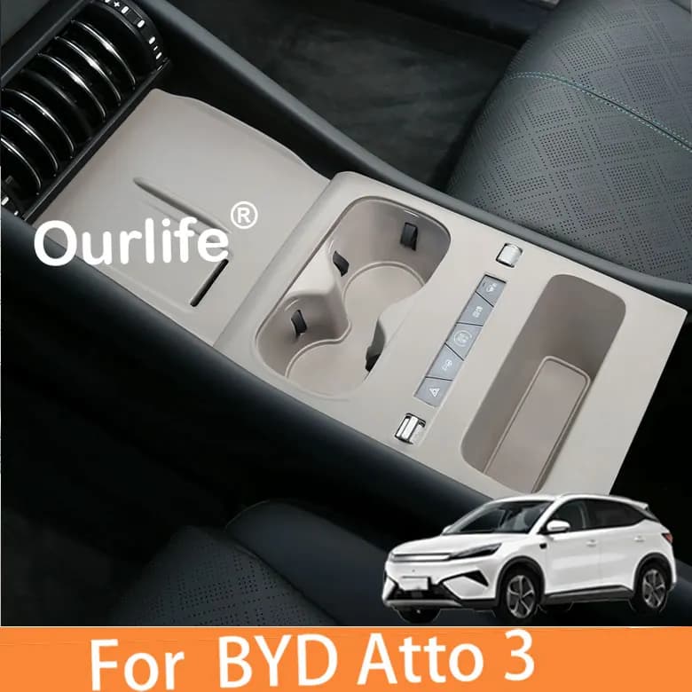 Center Console Silicone Pad,For BYD Atto 3 Evo Accessories 2026,Strong Anti-Slip Waterproof Splash-Proof Temperature-Resistant