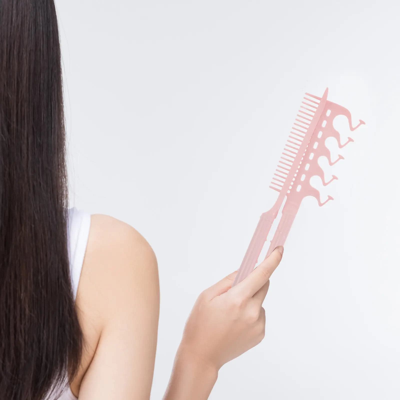 Set of 3 V Foldable Anti-static combs for Styling Hair, Heat Resistant, Travel Compatti