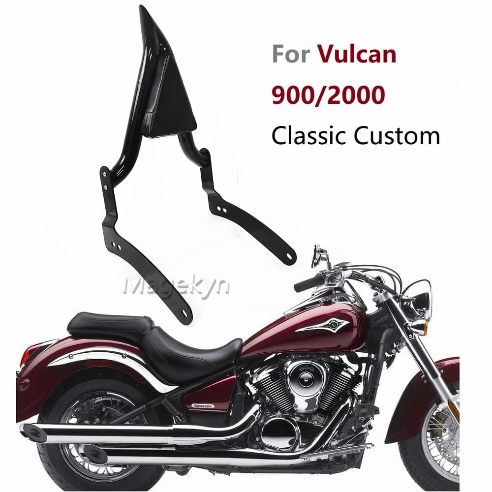 Per Kawasaki Vulcan VN 900 2000 Classic Custom Schienale Posteriore Rimovibile per Moto con Portapacchi