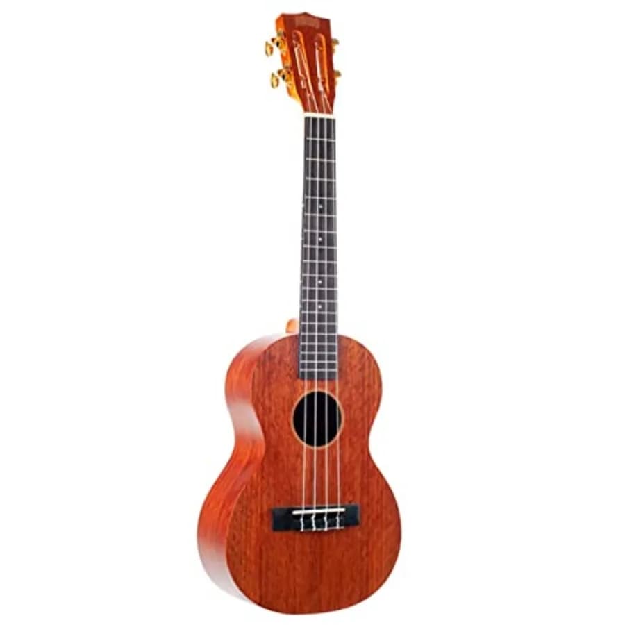 Ukulele a 4 Corde Trasparente Marrone Tenore MJ3TBR