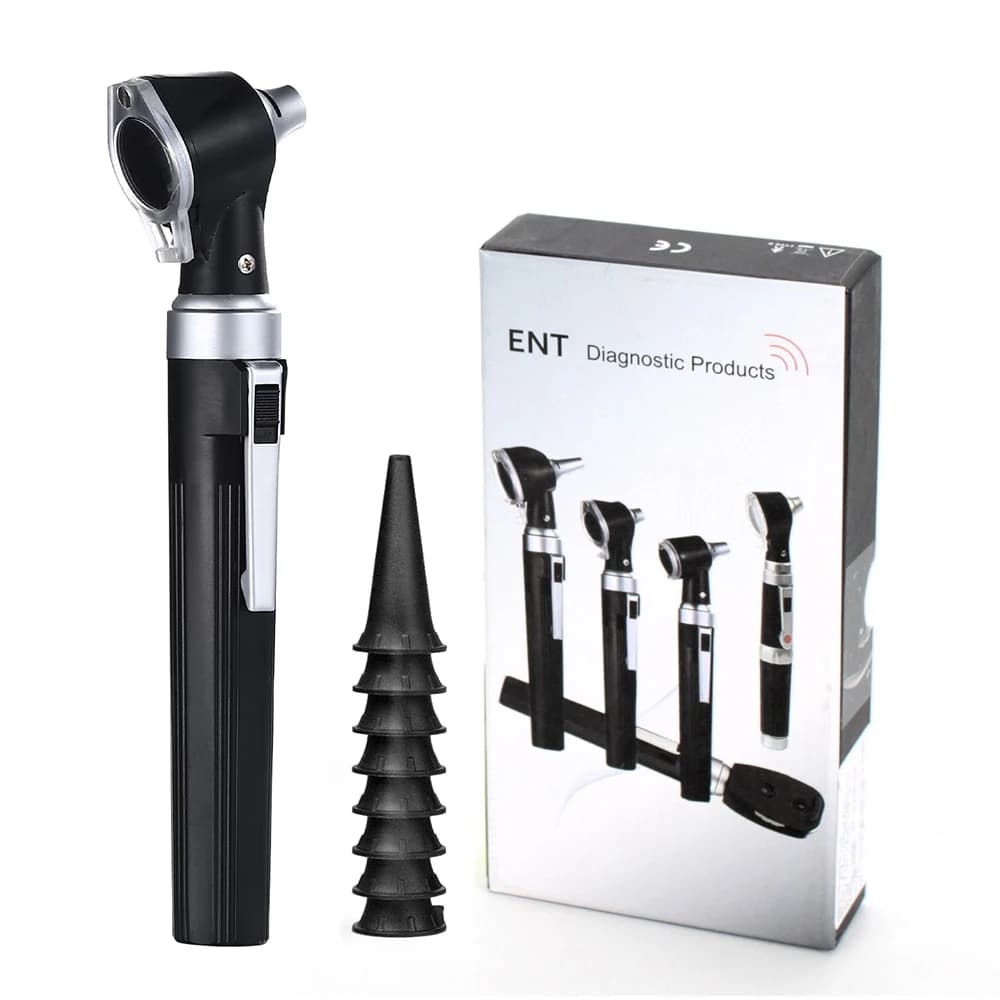 Otoscope - Ear Scope with Light, Ear Infection Detector, Ear Checker Kit with 3X Magnify Lens (Black Color)