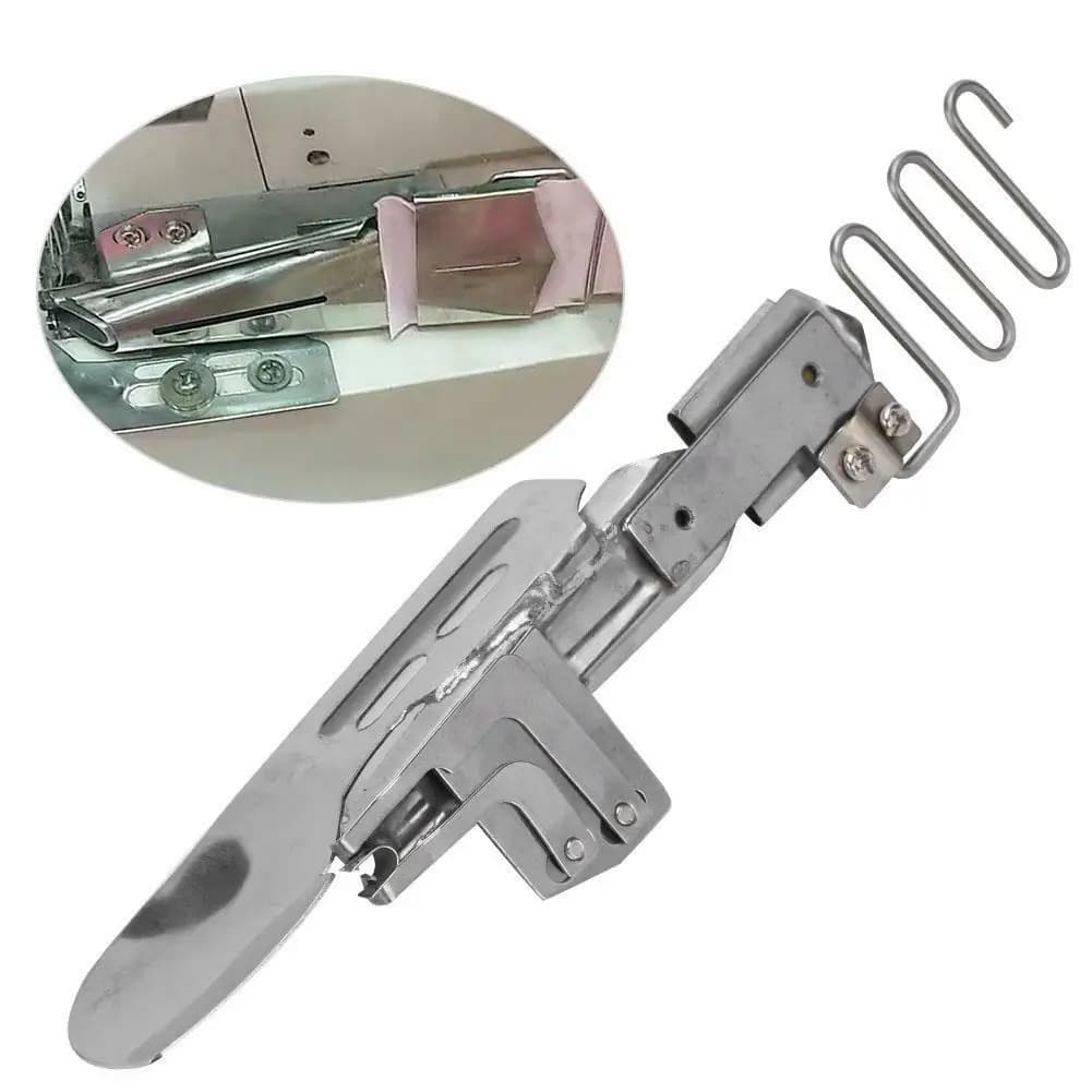 DAYU104/DAYU103 Attacco raccoglitore per bordi doppia/singola piega Doppio avvolgimento, orlatore utilizzato per cartella macchina per cucire con copertura ad ago da 2 o 3