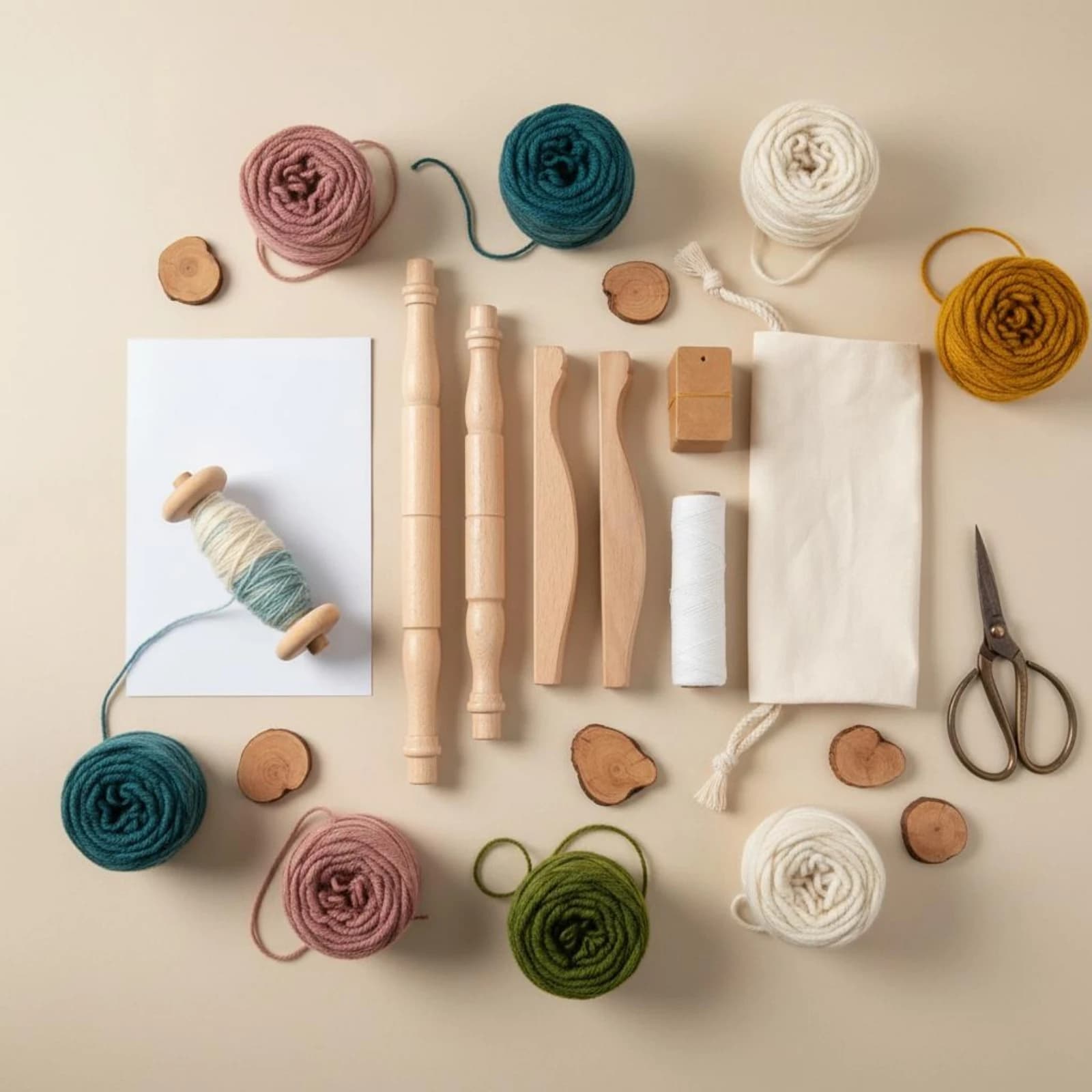 Niddy Noddy Oil-Finished Beechwood Niddy Noddy Wooden Yarn Winder Polished Rounded Wood Yarn Winder Includes Bag