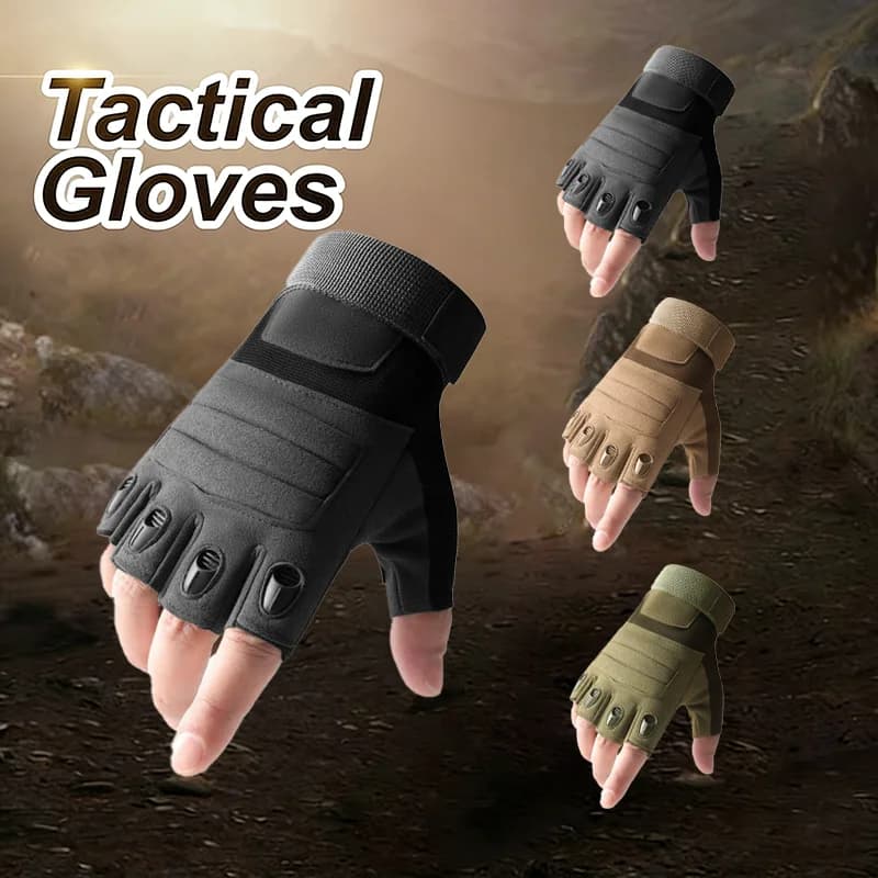 Tactical Outer Gloves, Sport Gloves Mid-Size Military for Men and Women, Hand-Free Gloves for Combat, Shooting, Hunting, Fitness, Accessories