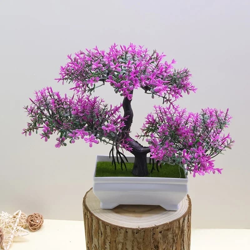 Artificial plastic plants Bonsai Small tree Vase Faux Plant Pot Flower House room table decoration Garden arrangement ornaments
