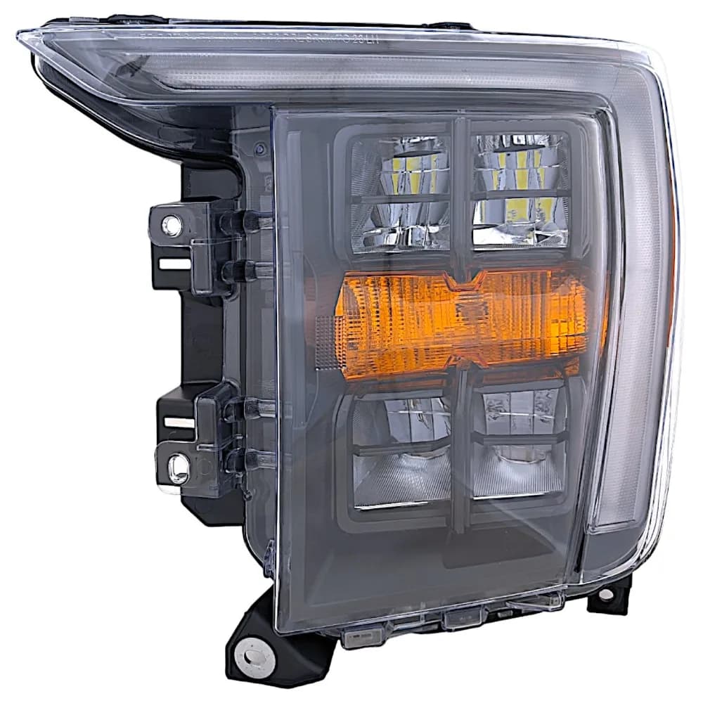 Faro LED Quad Nero Lato Guida per Ford F150 2021-2024 senza AFS LH
