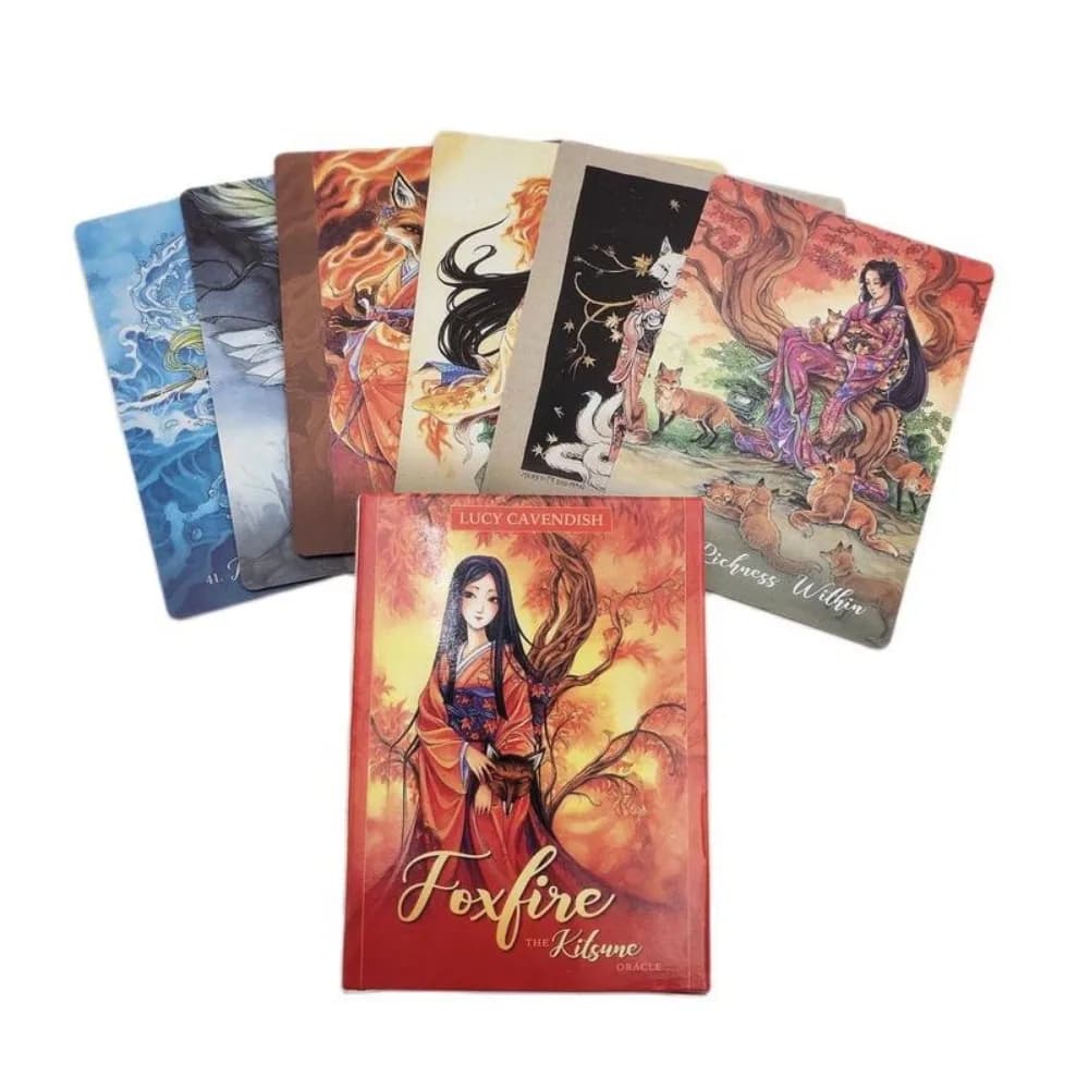 Foxfire The Kitsune Oracle Card English Version Mysterious Tarot Deck Divination Fate Party