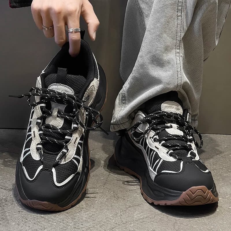 Men Anti Slip Hiking Boots Non Slip Grip Breathable Mesh Lightweight Outdoor Trekking Trail Walking Shoes