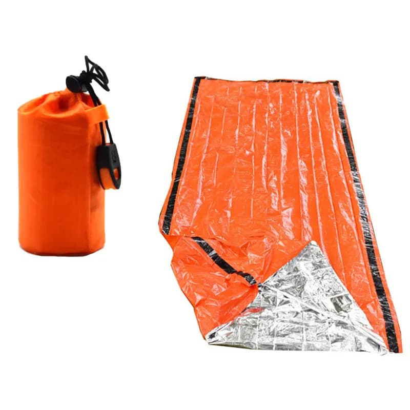 kkjoy Waterproof Emergency Sleeping Bag Outdoor Camping Survival Gear Portable First Aid Rescue Kit