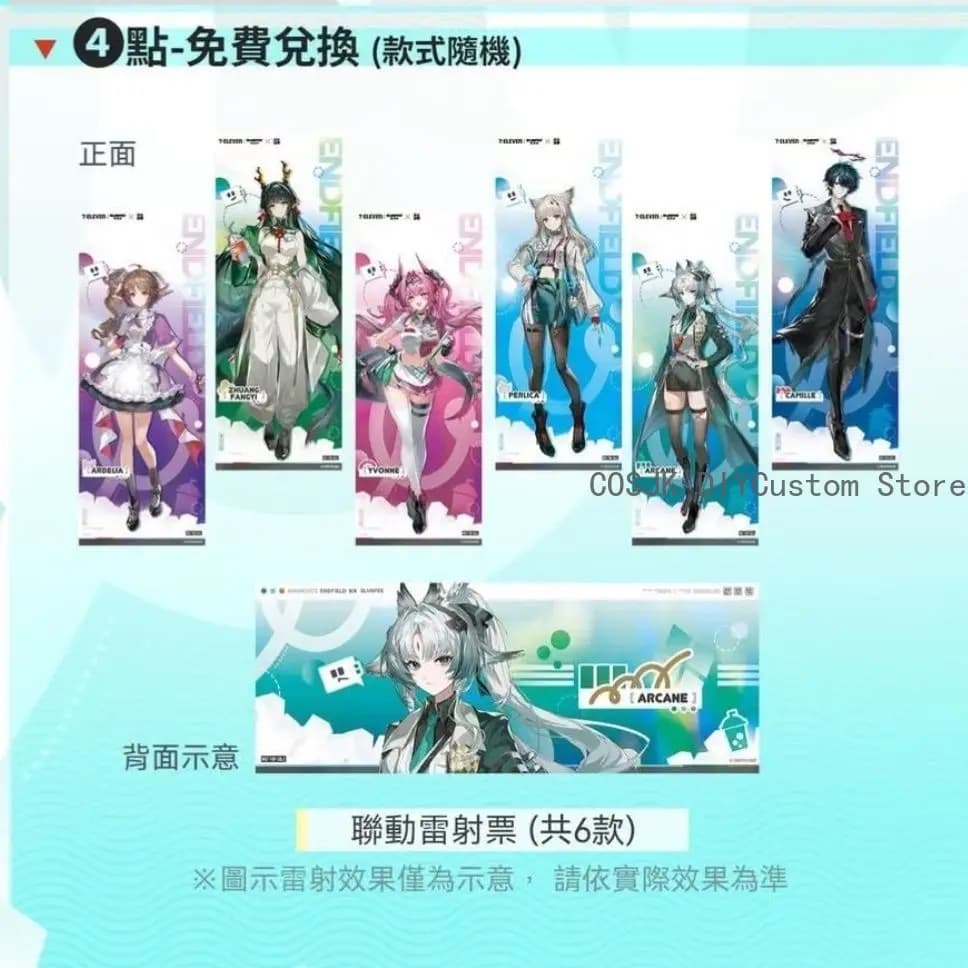 Game Arknights: Endfield Perlica Camille Ardelia Zhuang Fangyi Arcane Yvonne Acrylic Standee Keychain Pendant Laser Ticket Cards