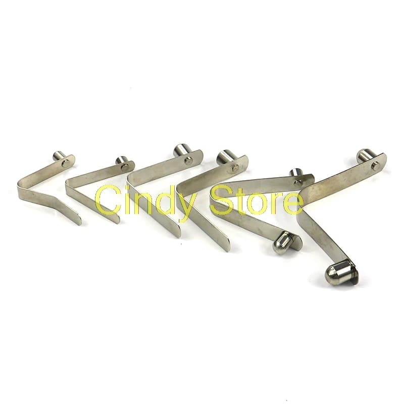 5PCS 304 In Acciaio Inox Kayak Paddle Tenda Palo Pulsante Molla Clip Tubo singolo/doppio perno Nucleo Solido
