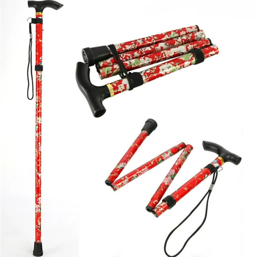 Trekking Sticks to 5 Sections in Aluminium Alloy, Folding Telescopics, Lightweight, Gate Hiking Sticks, Senior Strollers and Open Activities