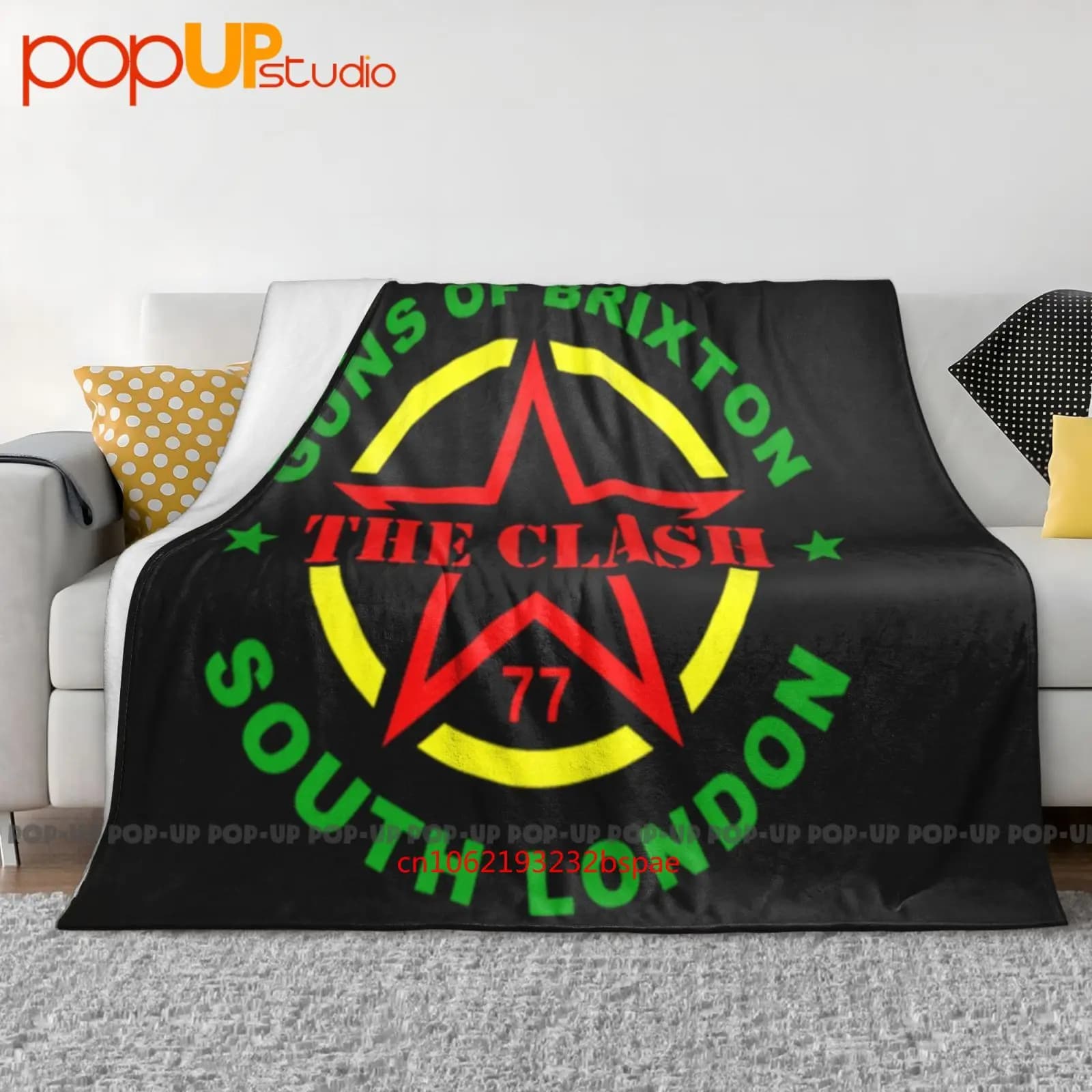 The Clash Guns Of Brixton Us Import Coperta ultra morbida trapunta invernale Copridivano Copriletto