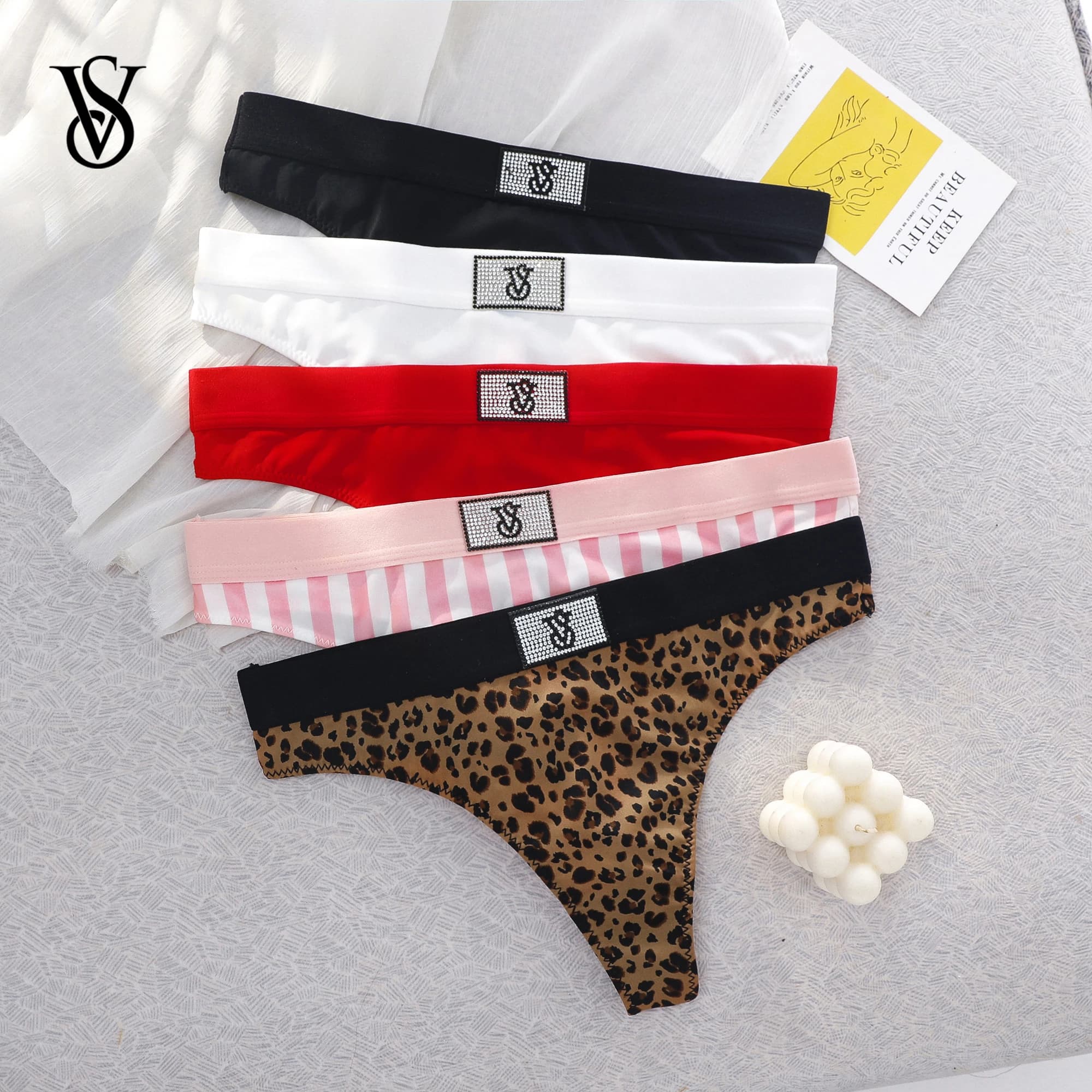 Victoria's Secret High Waist Underwear Sexy Lingerie Women Panties Seamless Lace Thongs Comfortable Breathable Panty
