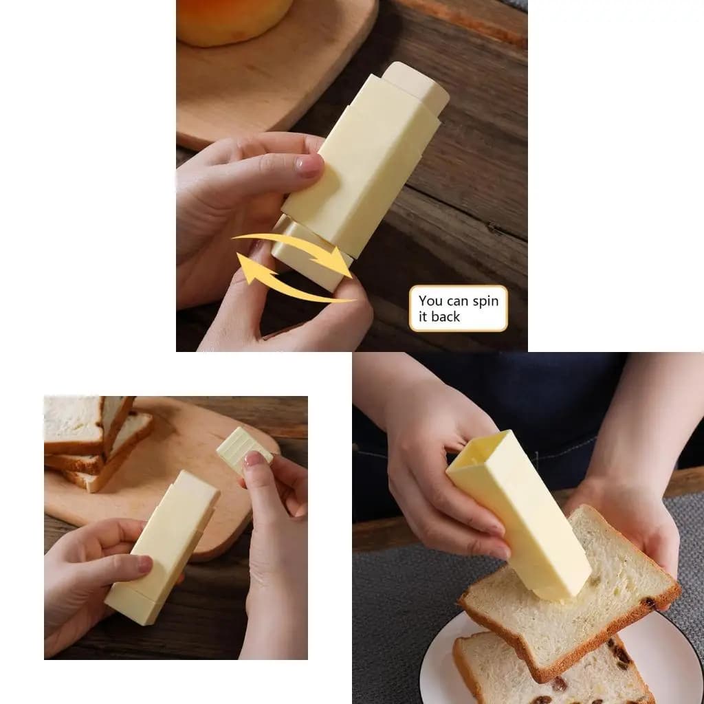 Kitchen waterproof butter box, rotating axis, design with smooth edge