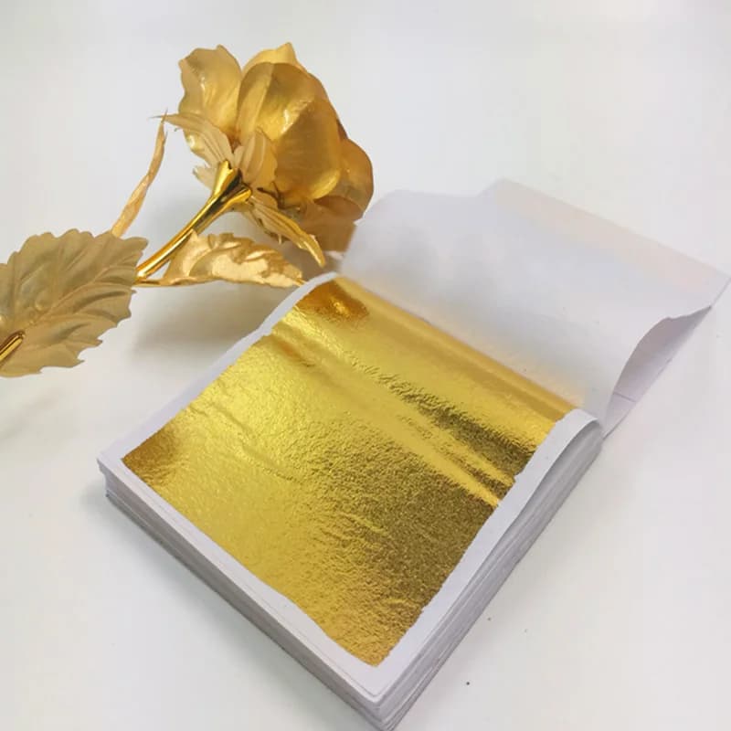 100pcs Imitazione Del Nastro Dell'oro Foglia Foil Papers per Doratura Funiture Linee Della Parete Artigianato Artigianato Doratura Decor FAI DA TE Nail Art