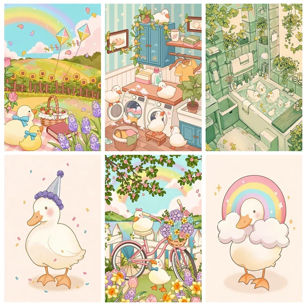 Diamond Painting 2026 Cute Duckling Picture Full Diamond Mosaic 5d Diy Embroidery Cross Stitch Kits Home Decor Car