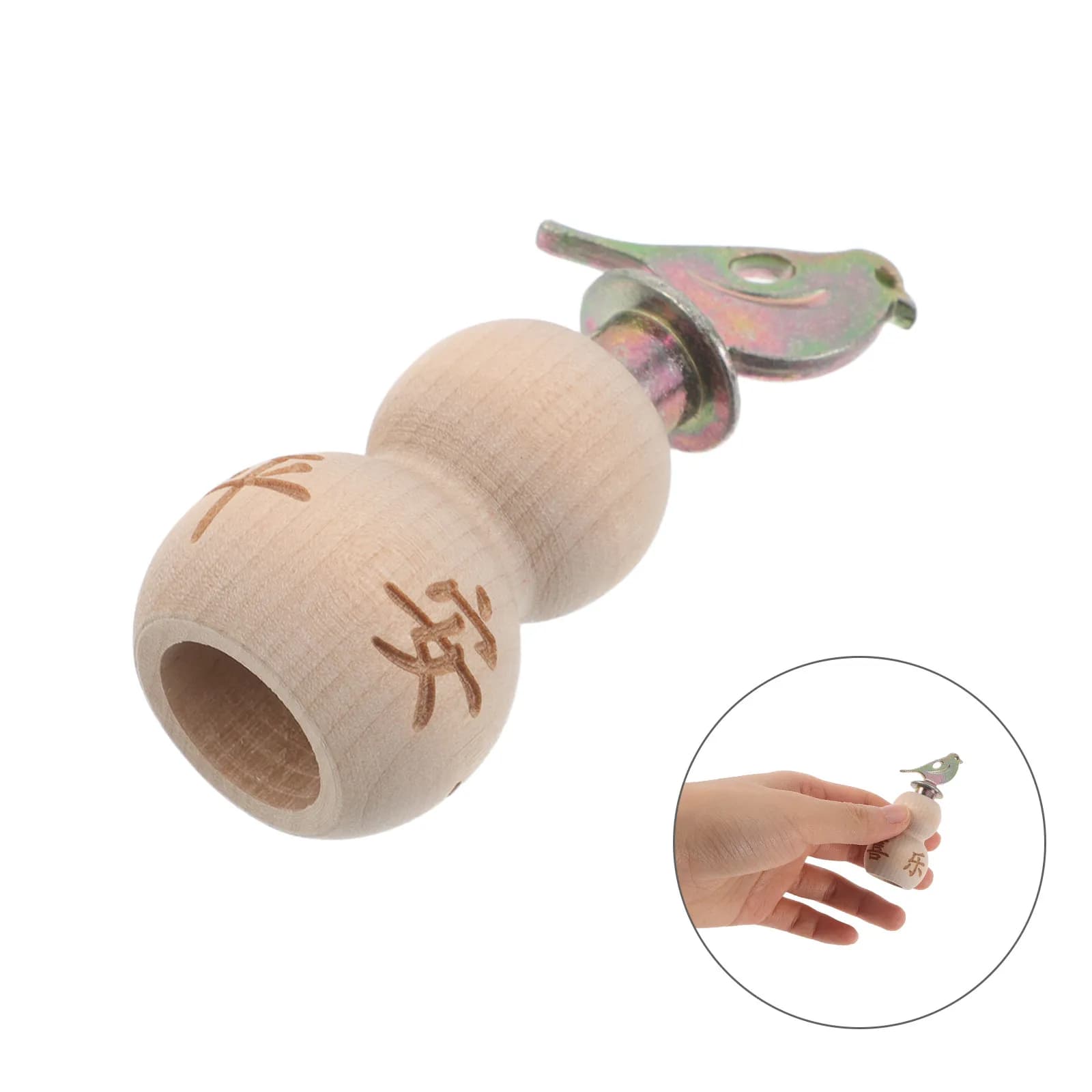 Wooden Bird Whistle Gourd Shape Hand Twist Educational Bird Caller Whistle Party Favors Nature Fun Kids Favors for Party