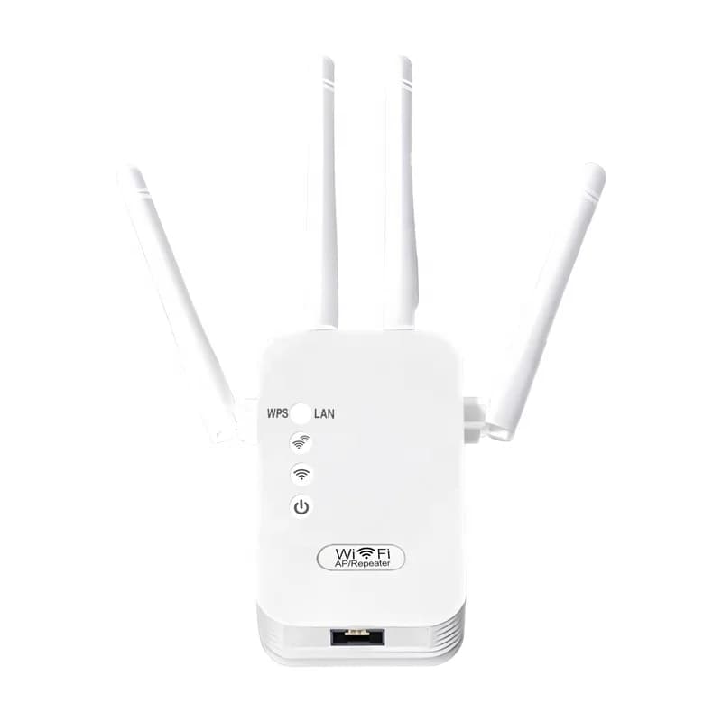Ripetitore di rete wireless dual band ripetitore WiFi a lunga distanza con 4 antenne Estensore di portata Wifi Intensificatore Wifi 1200Mbps