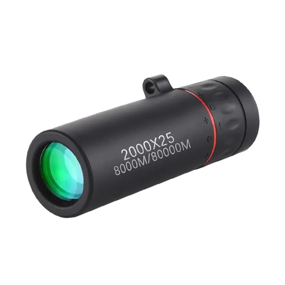 Telescopio Monoculare HD 2000x25 per Esterni, Mini Telescopio Portatile per Smartphone con Supporto, per Campeggio, Caccia e Birdwatching