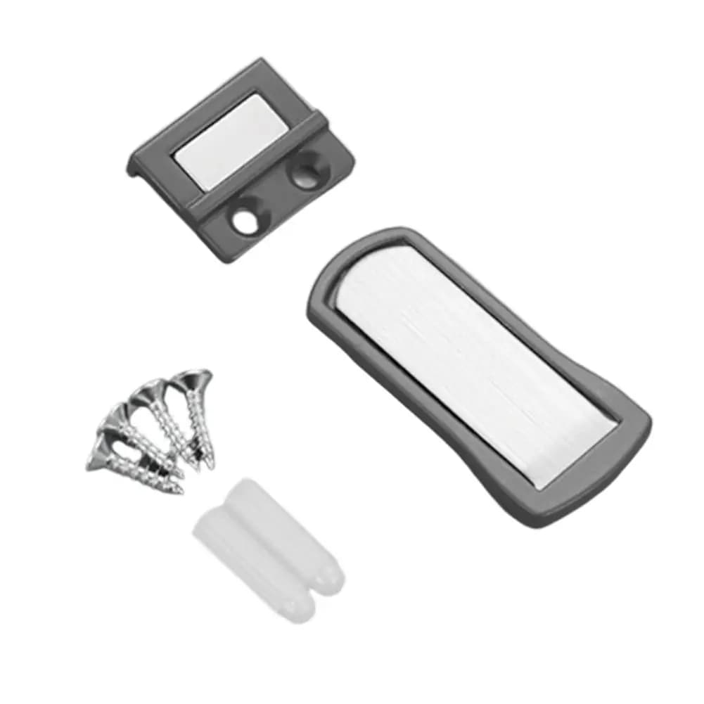 Magnetic door stopper for home and hotel use zinc alloy ultrathin floor suction invisible design anti collision protection