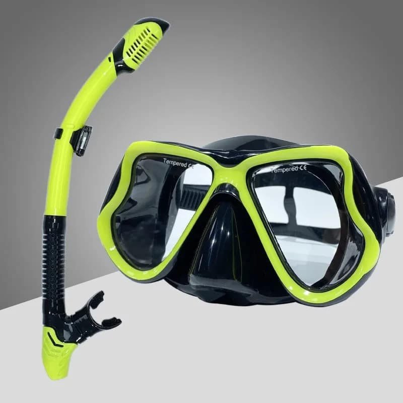 Professional Swim Glasses Soft Silicone Waterproof Earring Glasses Sub Glasses With Fully Dry Breathing Pipe