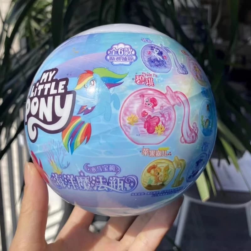 My Little Pony Bottiglia Magica dell'Oceano Twilight Sparkle Rainbow Dash Apple Jack Rarity Action Figure Decorazione da Scrivania Regalo per Bambini