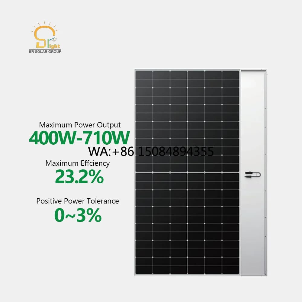 -SOLAR High Efficiency 550W/600W All Black Solar Kit Dual-glass Mono PV Panels Bifacial 23% Cell Efficiency 5-Year Warranty