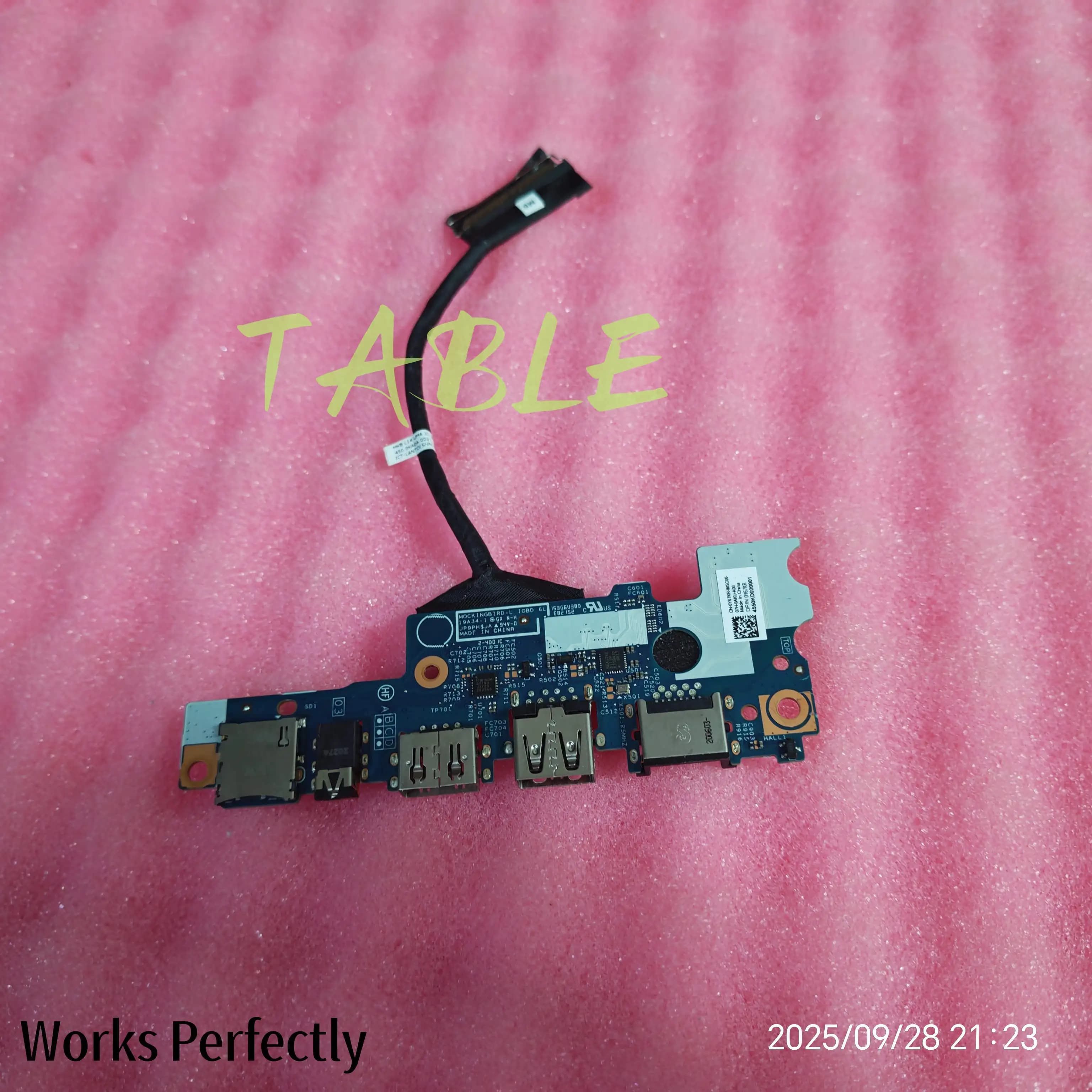 19A34-1 JP9PH CN-0Y67KR 0Y67KR For La 34titude10 3510 E3410 E3510 Laptop USB Audio port Wlan IO Board With Cable