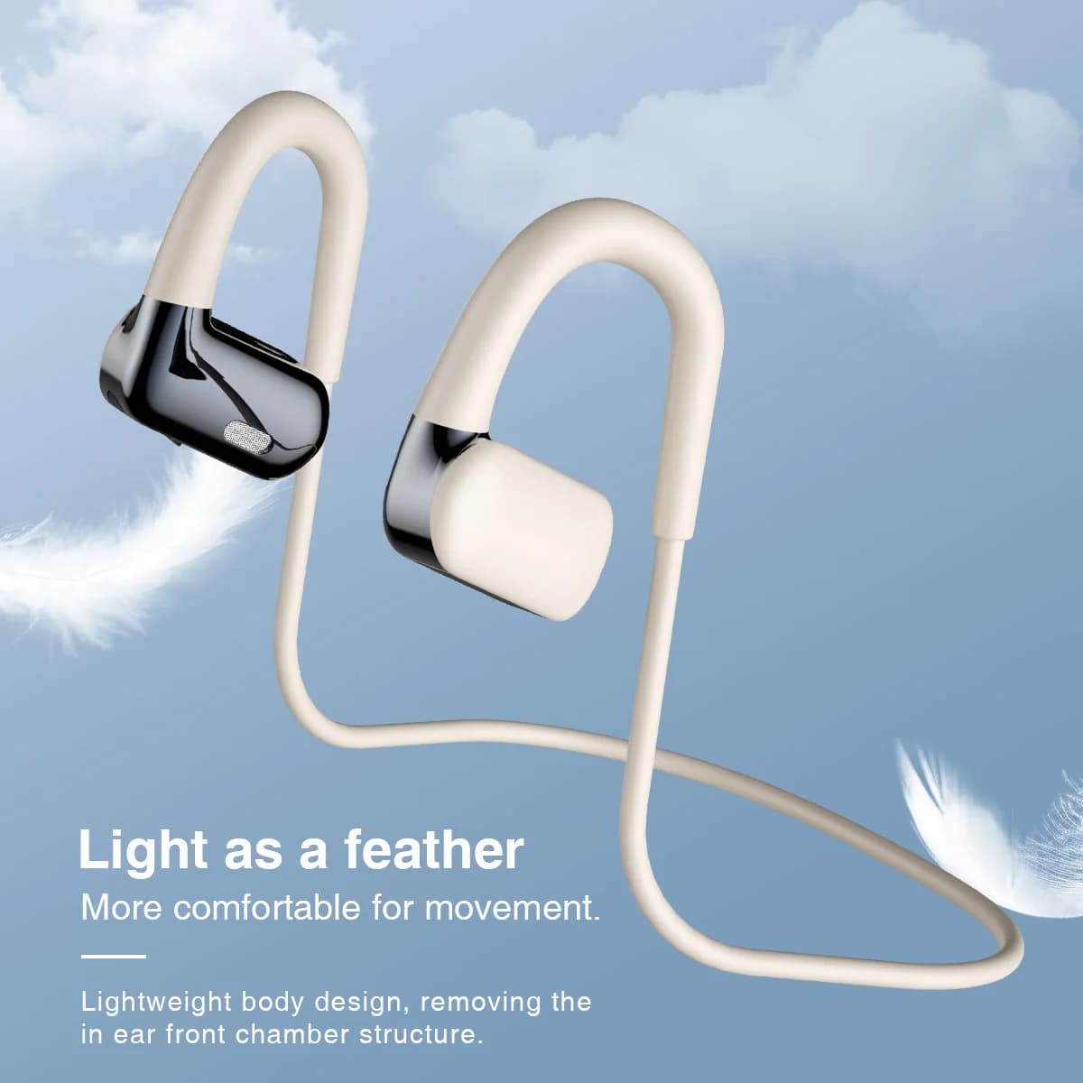 HM-50 Wireless Bluetooth Headphones OCD Sports TWS Bluetooth Headphones with Neck Headset Hearing Aids Auricolari Vivavoce with M