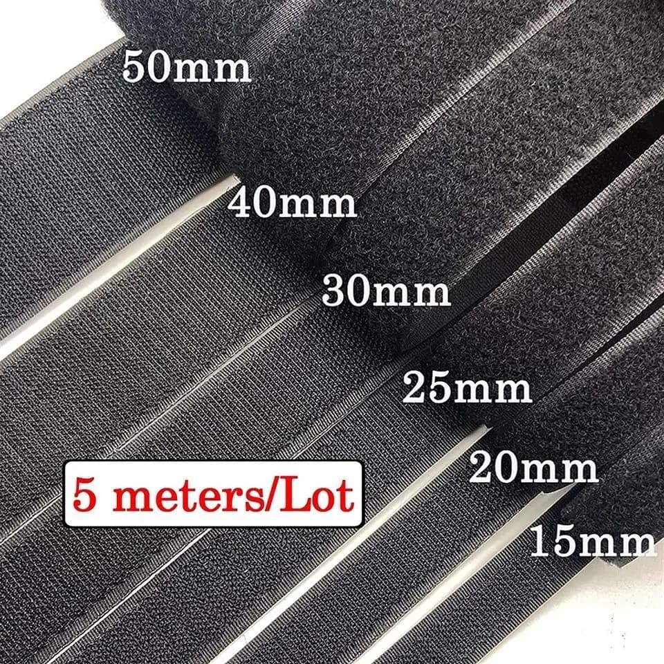 Nastro a strappo non adesivo da 5M/paio, nastro in nylon per cucito, nastro magico per accessori da cucito 20mm-50mm