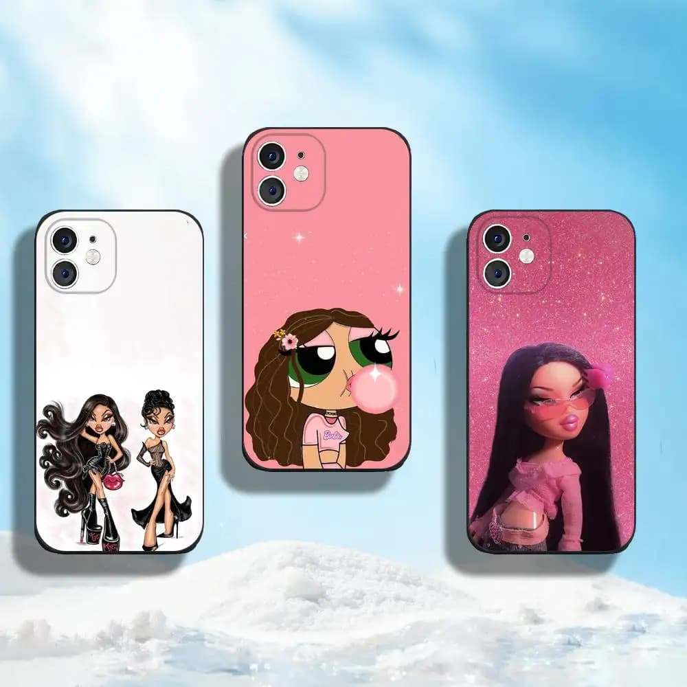 B-Bratz toll Phone Case For iPhone 17 16,15,14,13,12,11,Pro,Max,Plus,Mini Niche Creative High-End Feel Cover