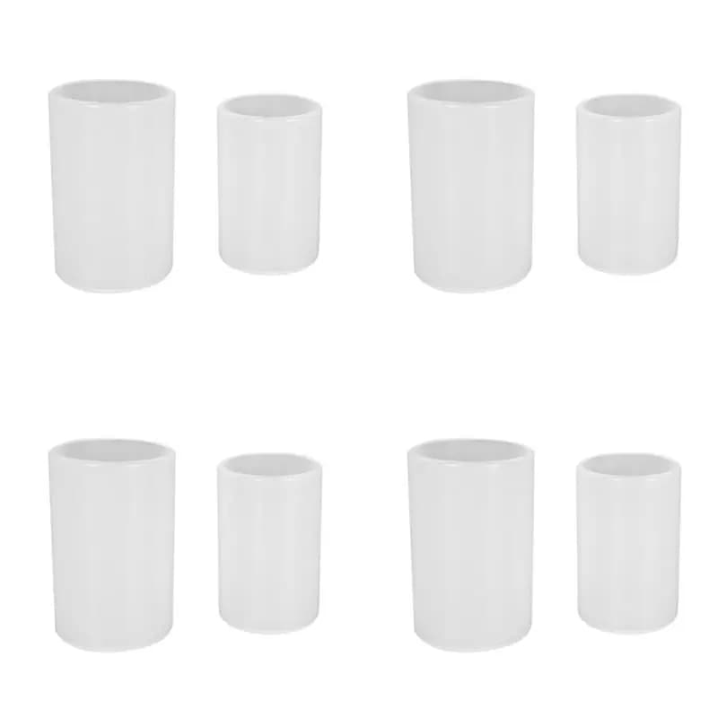 【ALLOWANCE】4X 2 Sizes Cylinder Candle Molds Silicone Mold For Candle Making, Pillar Candles Resin Mould Epoxy Resin Casting Mold
