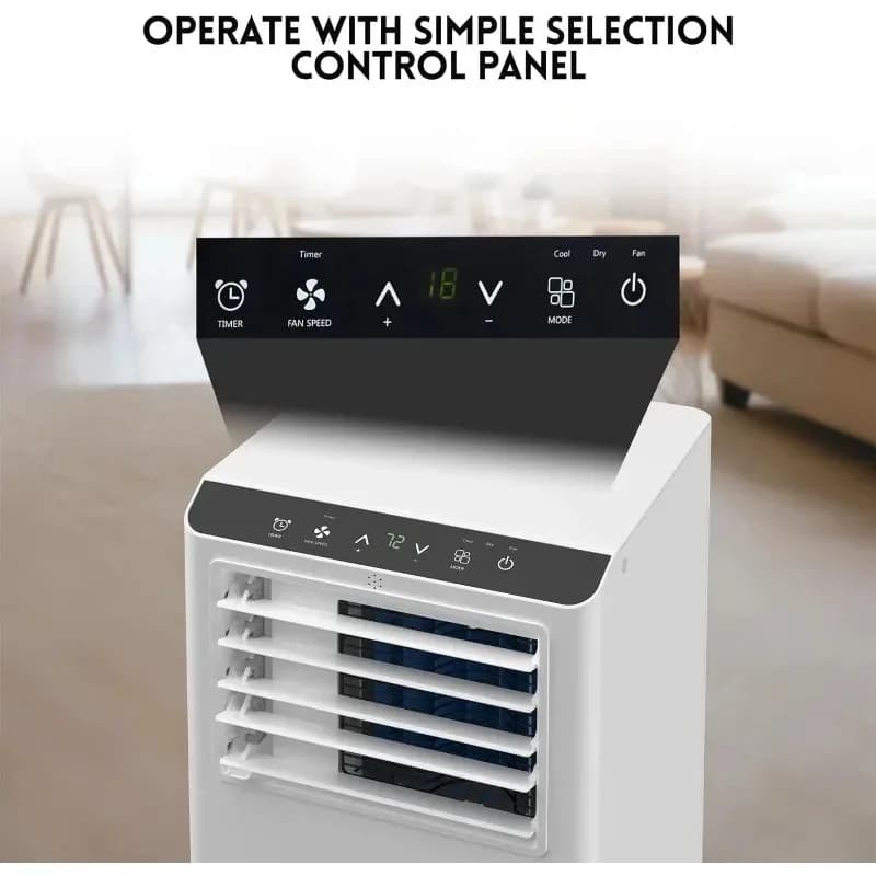 Condizionatore d'Aria Portatile Haier 8500 con Funzione 3-in-1 e Controllo LCD per Raffreddamento e Deumidificazione fino a 350 Piedi Quadrati