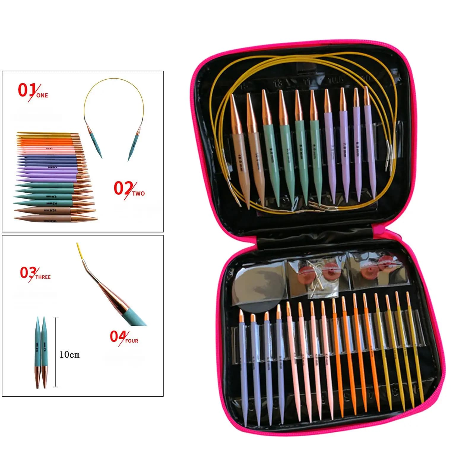 Aluminum Circular Knitting Crochet Hooks Storage Container Project