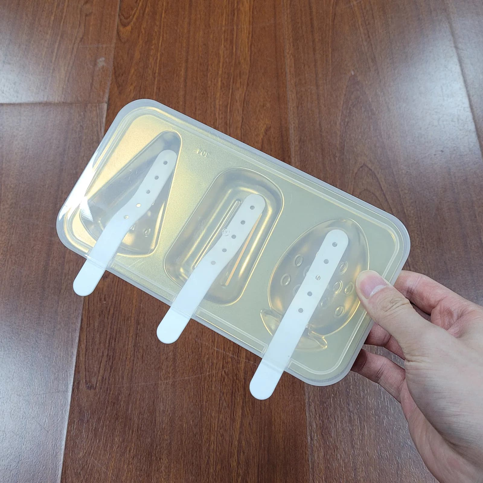 Stampo per Gelato Fai-da-Te in Acciaio Inox Dorato di Grado Alimentare con Coperchio