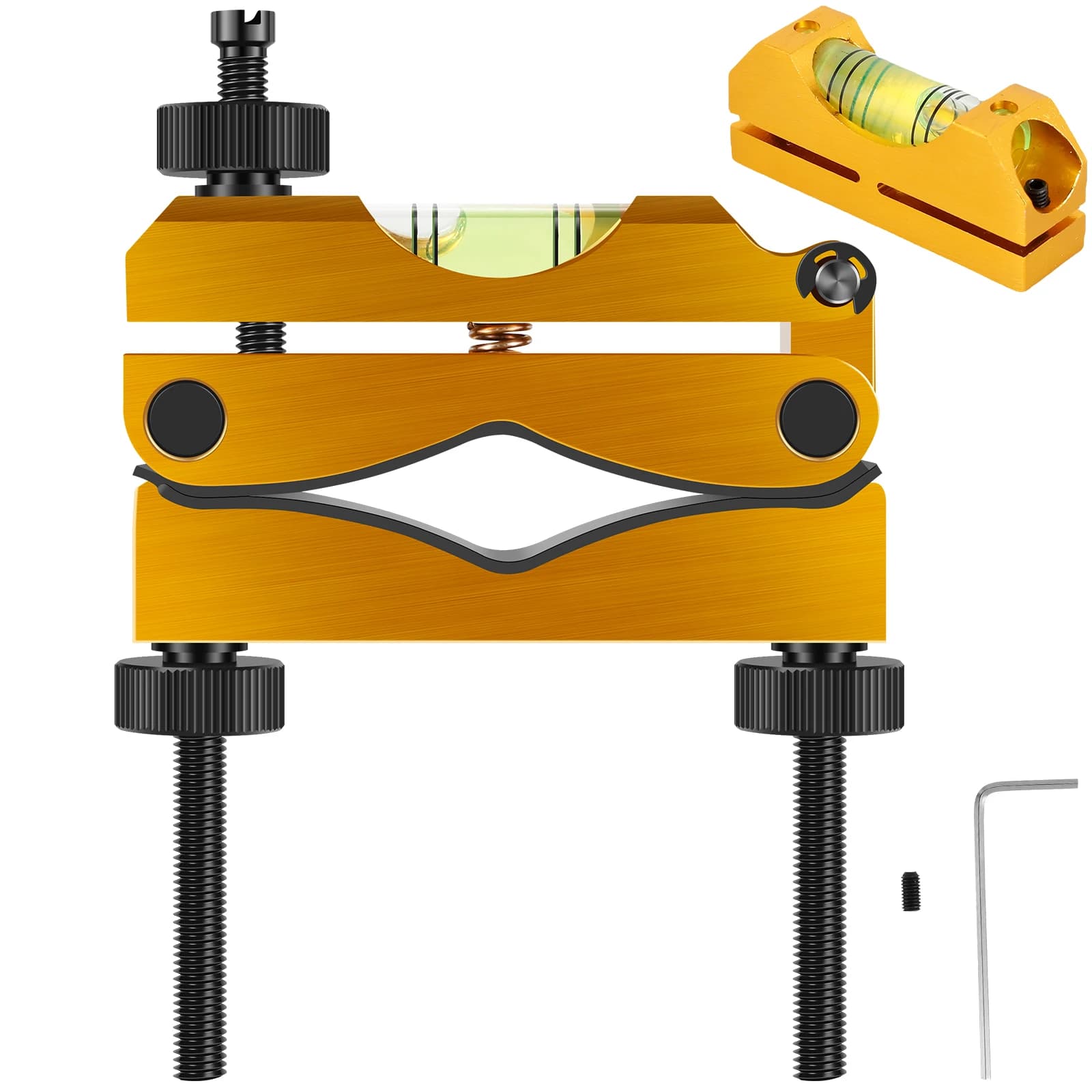Kit di livellamento del cannocchiale Strumento di livellamento delle bolle ad alta precisione in lega di alluminio Strumento di livello di allineamento della mirino per apparecchiature ottiche